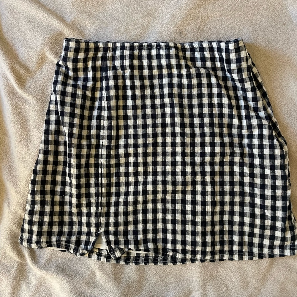 Gingham Mini Skirt